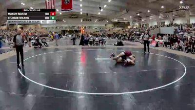 215 lbs Quarterfinals (8 Team) - Mason Maxim, Collierville High School vs Charlie Wilson, Dobyns Bennett High School