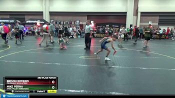 67 lbs 3rd Place Match - Brison Romero, Colorado Regulators vs Mike Perna, Steel Valley Renegades