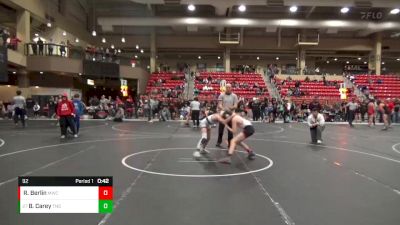 92 lbs Cons. Round 5 - Brenden Carey, TEAM NORTH STARS vs Ryan Berlin, Maize Wrestling Club