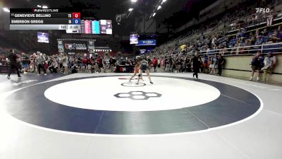 125 lbs Cons. Rd Of 32 - Genevieve Bellino, TX vs Emerson Gregg, IA
