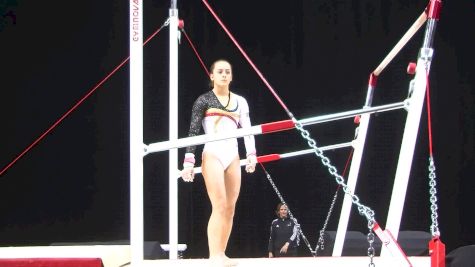 Axelle Klinckaert (Belgium) On Bars, Training Day 1 - Gymnix 2016