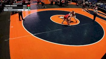 125 lbs Quarterfinal - Sophie Bowers, Vandalia vs Lilly White, Bartlett