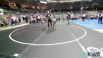 43 lbs Consi Of 4 - Zellee Edwards, Hurricane Wrestling Academy vs Gracelynn Butler, Newkirk Takedown Cub