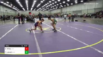 88 lbs Consolation - Cash Wiley, Lions Wrestling Academy vs Talon Locust, Brushy Wrestling Club