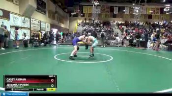 160 lbs Champ. Round 2 - Casey Aikman, Ukiah vs Jeremiah Marin, Canyon Springs Hs