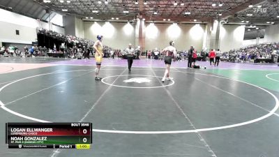 165 lbs Cons. Round 6 - Noah Gonzalez, St. Pius X (Kansas City) vs Logan Ellwanger, Luxemburg-Casco