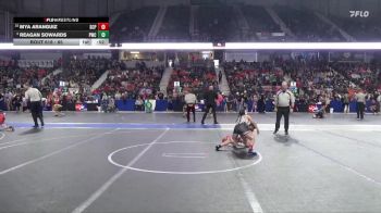85 lbs Champ. Round 1 - Mya Aranguiz, South Central Punisher vs Reagan Sowards, Pratt Wrestling Club
