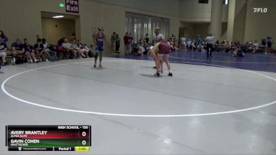 150 lbs Cons. Round 3 - Avery Brantley, Alpha Elite vs Gavin Cohen, Unattached