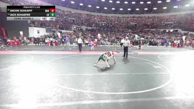 72 lbs Cons. Round 2 - Archie Schliepp, Marathon vs Jack Schaefer, Laconia Wrestling