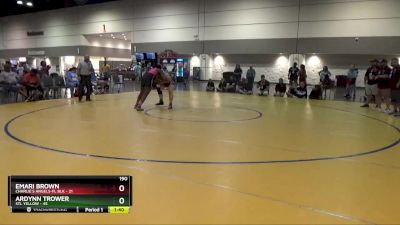 190 lbs Round 4 (8 Team) - Emari Brown, Charlie`s Angels-FL Blk vs Ardynn Trower, STL YELLOW