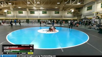 130 lbs Cons. Round 1 - Lucien Albrecht, Killdeer vs Rowan Jorgensen, Peak Wrestling