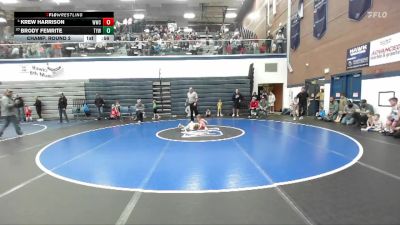 52 lbs Champ. Round 2 - Brody Femrite, Timberline Youth Wrestling vs Krew Harrison, Weiser Wrestling Club