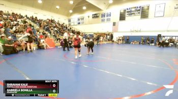 145 lbs Semifinal - Gabriela Bonilla, Dominator vs Shravani Kale, Portola High School Wrestling