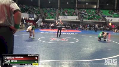 1A-4A 165 Quarterfinal - Tyler Ebner, Ashville vs Christian Maroyka, St. John Paul II