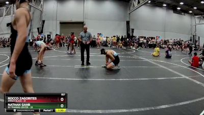 157 lbs Round 3 (8 Team) - Rocco Zagorites, Impact Black vs Nathan Gahr, D3 Training Center