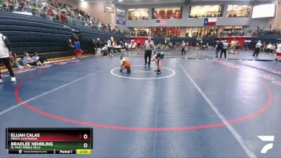 106 lbs Cons. Round 2 - Elijah Calas, Frisco Centennial vs Bradlee Nehrling, El Paso Pebble Hills