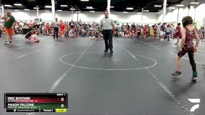 56 lbs Round 1 (4 Team) - Mason Falcone, Prestige Worldwide Boats vs Eric Bostard, U2 Upstate Uprising Red