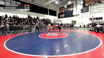 165 lbs 1st Place Match - Cross Rodriguez, Calvary Chapel/SA vs Jesus Guzman, Lakeside