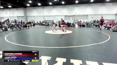 106 lbs Round 1 (8 Team) - Xzephren Donner, Kansas Blue vs Caden Smith, Virginia Blue