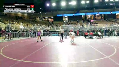 190 lbs 7th Place Match - Izabella Cordova, North Port H.S. vs Tessa Diaz, Doral Academy
