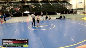 75 lbs 2nd Place Match - Zeek Buchan, Sherman Challengers vs Kade Thomas, St.Paul Youth Wrestling