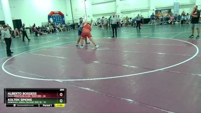 285 lbs Round 4 (16 Team) - Alberto Boggess, S.E.O. Wrestling Club- Team Red vs Kolten Simons, Nebraska Green Machine (Dev B)