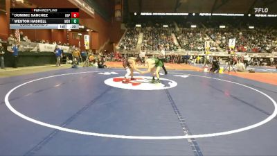 2A-126 lbs Cons. Round 3 - Weston Haskell, Moorcroft vs Dominic Sanchez, Big Piney