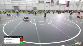 109 lbs Quarterfinal - Aidan Hernandez, Gold Rush Wr Ac vs Aiden Espinoza, Unattached
