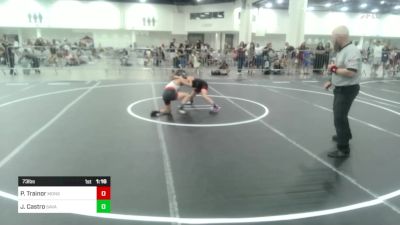 73 lbs Semifinal - Pierce Trainor, Monster Garage vs Jeremiah Roman Castro, Savage House WC
