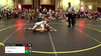91 lbs Round 1 (4 Team) - Trevor Christenson, MO Outlaws Gold vs Jace Keller, The Untouchables Purple