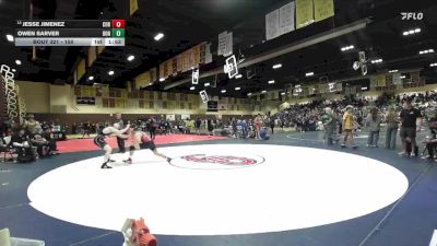 150 lbs Champ. Round 2 - Jesse Jimenez, Corona Centennial vs Owen Sarver, Bonita
