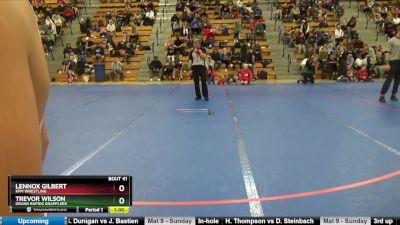 95 lbs Cons. Round 2 - Trevor Wilson, Grand Rapids Grapplers vs Lennox Gilbert, KFM WRESTLING