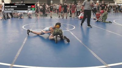 85 lbs Rr Rnd 1 - Wyatt Breton, Smitty's Barn - MSC vs Eli Batres, Estebuilt WC - MSC