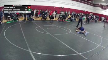 120 lbs Cons. Round 1 - Emmanuel Grimaldo, Hilltop vs Logan Padilla, Lakeside