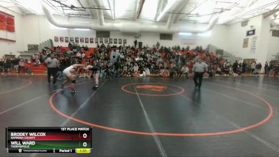 150 lbs 1st Place Match - Will Ward, Thermopolis vs Brodey Wilcox, Natrona County