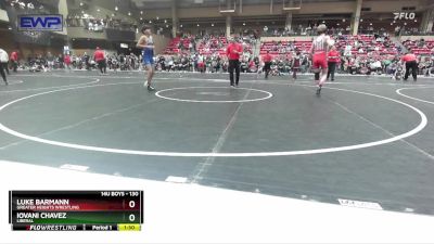 130 lbs Quarterfinal - Luke Barmann, Greater Heights Wrestling vs Iovani Chavez, Liberal