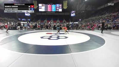 130 lbs Cons. Rd Of 64 - Isabela Jordan, OH vs Madyson Jones, TN