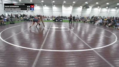 190 lbs Faith Stevenson, Arizona Black vs Nevaeh Willamson, North Carolina Blue