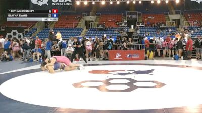 190 lbs Champ. Rd Of 16 - Autumn Elsbury, Iowa vs Elayna Evans, Kansas