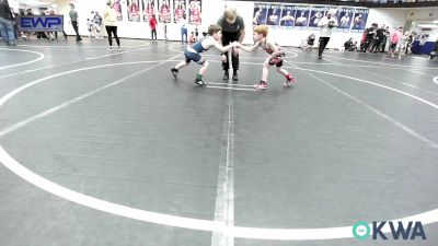 58 lbs Final - Tyce Bush, Skiatook Youth Wrestling vs Everson Long, Unattached