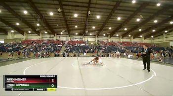 106 lbs Cons. Round 1 - Aiden Nelmes, Oregon vs Ryder Armitage, Hawaii