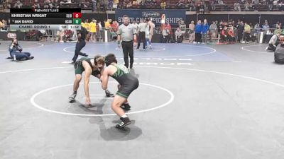 D 1 150 lbs Champ. Round 1 - Khristian Wright, Slidell vs Ian David, Acadiana