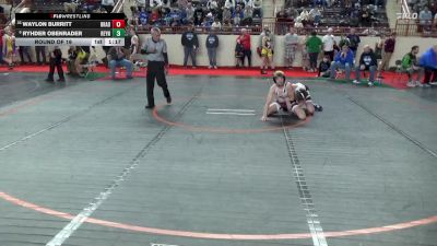 135_B lbs Round Of 16 - Waylon Burritt, Bradford vs Ryhder Obenrader, Reynolds
