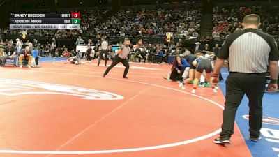 105 Class 2 lbs 1st Place Match - Addilyn Amos, Troy Buchanan vs Sandy Breeden, Liberty