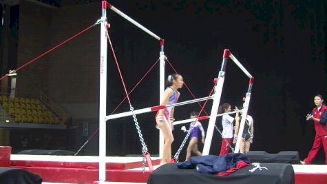 Nagi Kajita (Japan) On Bars, Training Day 1 - Gymnix 2016