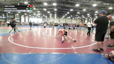100 lbs Rr Rnd 1 - Benji Pitman, MF Army MS - MS vs Brixton Fortin, Mat Warriors Green MS - MS