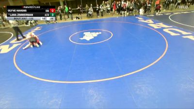 135 lbs Cons. Semi - Lana Zimmerman, Unattached vs Olyve Havens, Unattached