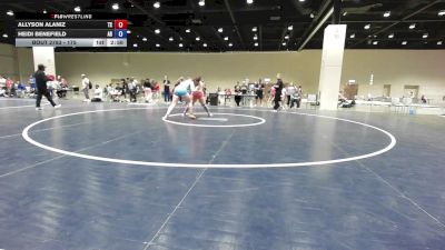 170 lbs 5th Place Match - Allyson Alaniz, TX vs Heidi Benefield, AR