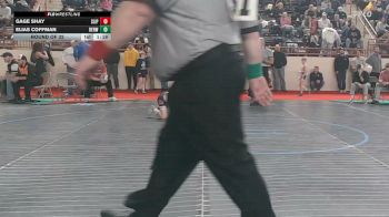 70_B lbs Round Of 32 - Gage Shay, Slippery Rock vs Elias Coffman, Berwick