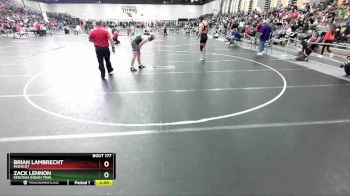 190 lbs Champ. Round 1 - Brian Lambrecht, Mishicot vs Zack Lennon, Kenosha Indian Trail